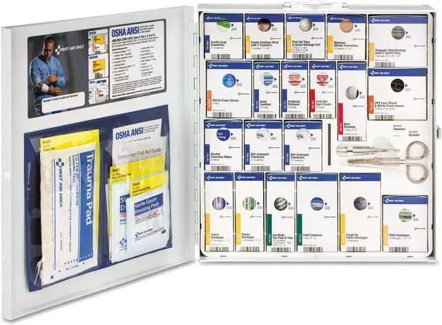 Alt view image 13 of 13 - Smartcompliance First Aid Station, 50 People, No Medication, 202 Pieces