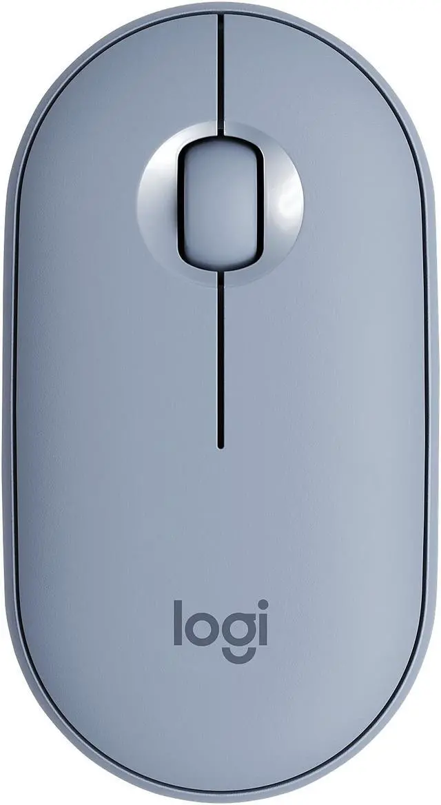 Alt view image 15 of 20 - Logitech PEBBLE M350 910-005773 Blue Grey 3 Buttons 1 x Wheel Dual (RF / Bluetooth Wireless) Optical Mouse