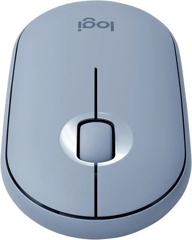 Alt view image 17 of 20 - Logitech PEBBLE M350 910-005773 Blue Grey 3 Buttons 1 x Wheel Dual (RF / Bluetooth Wireless) Optical Mouse