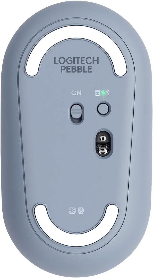 Alt view image 18 of 20 - Logitech PEBBLE M350 910-005773 Blue Grey 3 Buttons 1 x Wheel Dual (RF / Bluetooth Wireless) Optical Mouse