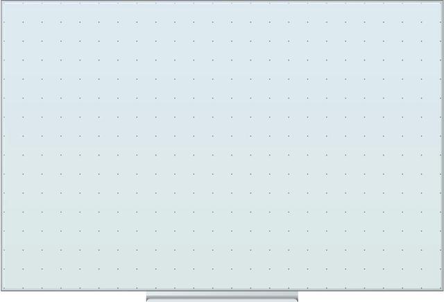 Alt view image 4 of 12 - Floating Glass Ghost Grid Dry Erase Board, 36 x 24 Inches, White Frosted Surface, Frameless UBR2798U0001