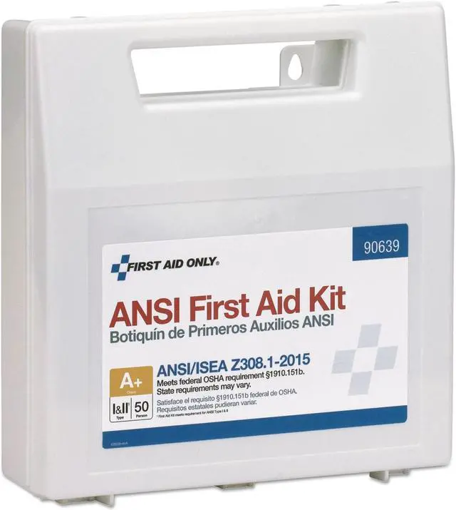 Alt view image 9 of 15 - ANSI Class A+ First Aid Kit for 50 People, 183 Pieces FAO90639