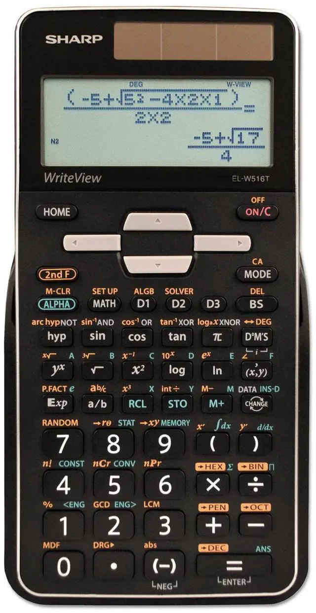 Alt view image 9 of 13 - Sharp EL-W516TBSL Scientific Calculator 16-Digit LCD ELW516TBSL