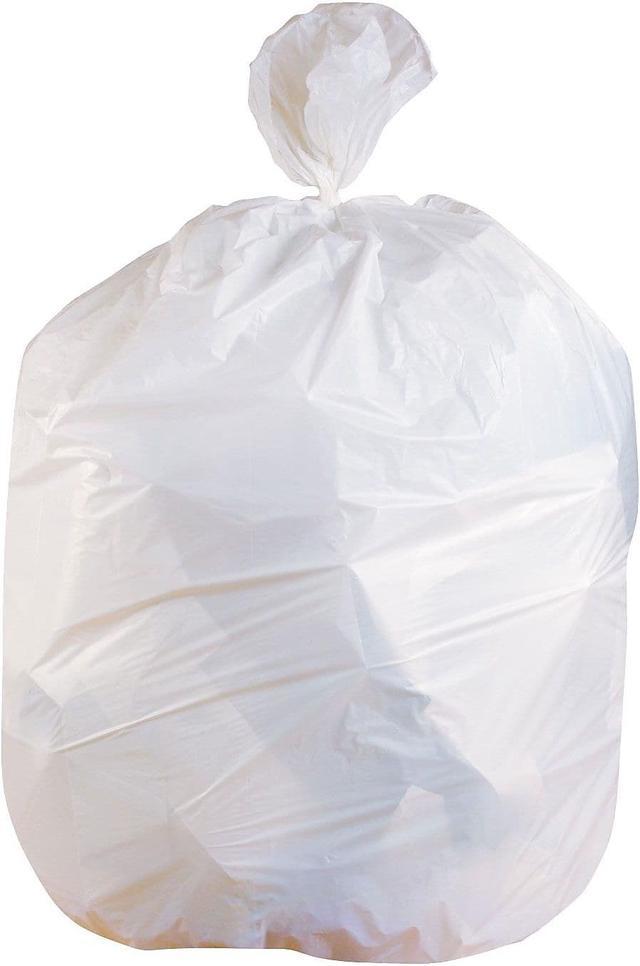 Myofficeinnovations Heritage 20-30 Gallon Trash Bags 30x36 Low Density 0.9 Mil White 888937