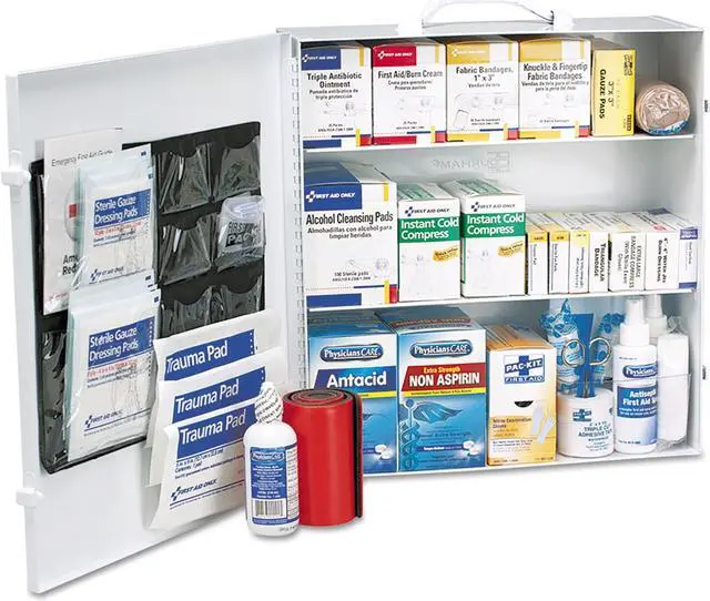 Alt view image 3 of 6 - First Aid Only ANSI 2015 Class A+ Type I&II; Industrial First Aid Kit 100 People