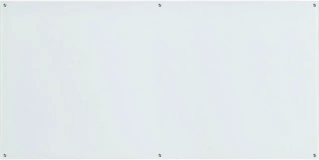 Main image of Lorell Premium Glass Board - 96" (8 ft) Width x 48" (4 ft) Height - White Glass Surface - Rectangle - 1 Each