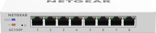 Alt view image 4 of 4 - NETGEAR 8-port PoE Gigabit Ethernet Smart Switch with Insight Cloud Management (GC108P) - Managed with 8 x PoE+ @ 64W