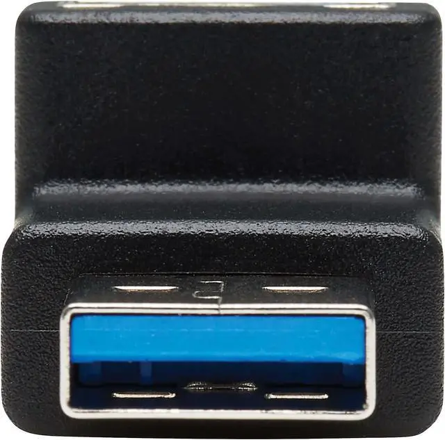 Alt view image 6 of 11 - Tripp Lite USB 3.0 SuperSpeed Adapter - USB-A to USB-A, M/F, Down Angle, Black