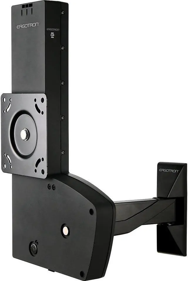 Alt view image 16 of 20 - Ergotron - 61-113-085 - Ergotron Wall Mount for Flat Panel Display - Black - 27 to 42 Screen Support