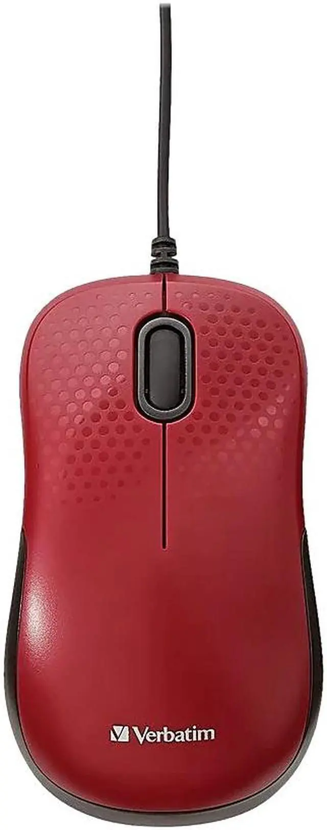 Alt view image 8 of 16 - Verbatim Silent Corded Optical Mouse - Red