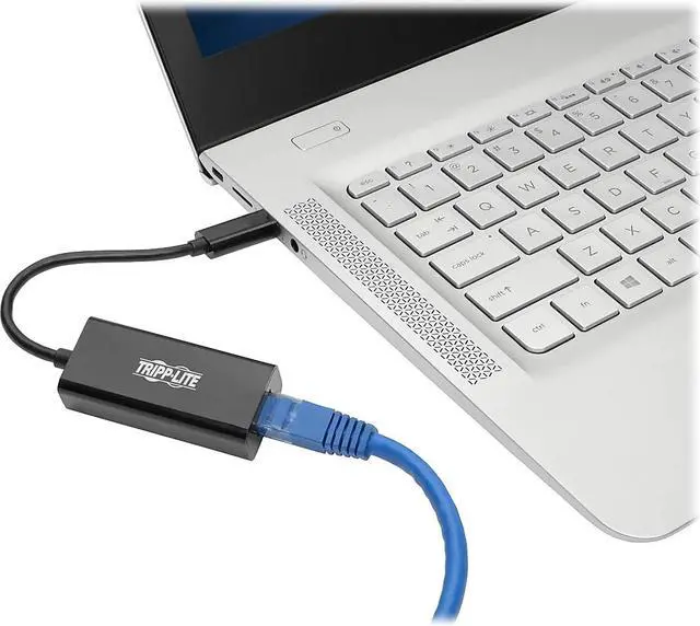 Alt view image 4 of 14 - Tripp Lite USB-C to Gigabit Network Adapter with Thunderbolt 3 Compatibility - Black