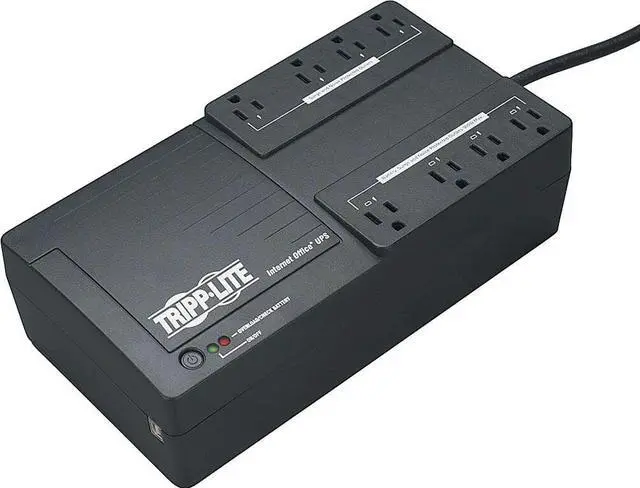 Alt view image 5 of 15 - Tripp Lite Ups 550Va 300W Desktop Battery Back Up Compact 120V Usb Rj11 Pc 50/60Hz