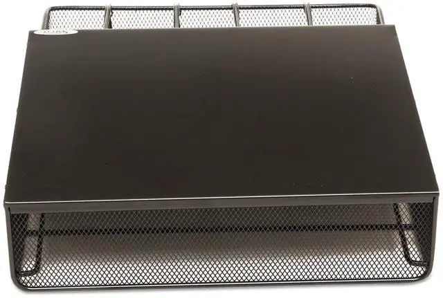 Alt view image 9 of 20 - Safco 1 Drawer Hospitality Organizer 5 Compartments 12 1/2 x 11 1/4 x 3 1/4 Bk 3274BL