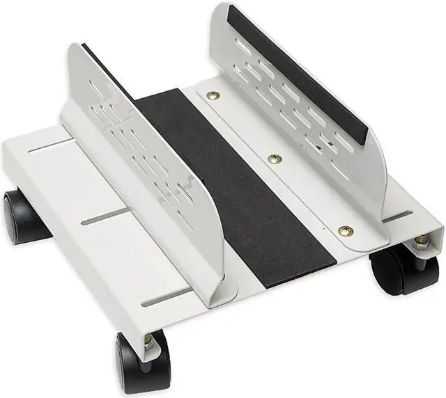 Alt view image 3 of 3 - SYBA Steel PC Stand for ATX Case with Adjustable Width with Caster Wheels - SY-ACC65056