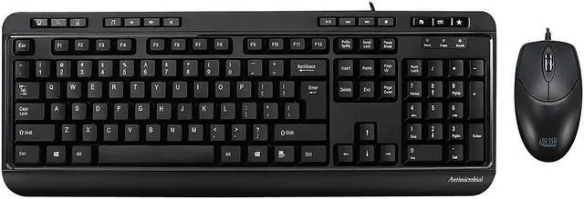 Alt view image 10 of 18 - Adesso Akb-132Cb - Antimicrobial Multimedia Desktop Keyboard And Mouse