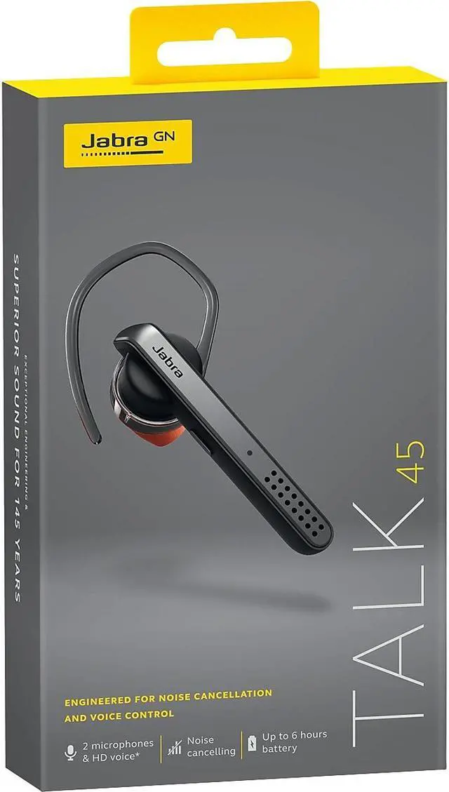 Alt view image 8 of 10 - JABRA CONSUMER 100-99800900-02 JABRA TALK45 BLUETOOTH HEADSET