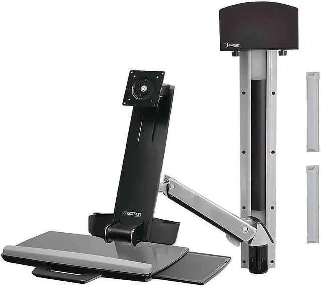 Alt view image 3 of 12 - Ergotron StyleView 45-266-026 Multi Component Sit-Stand Combo Arm Mount