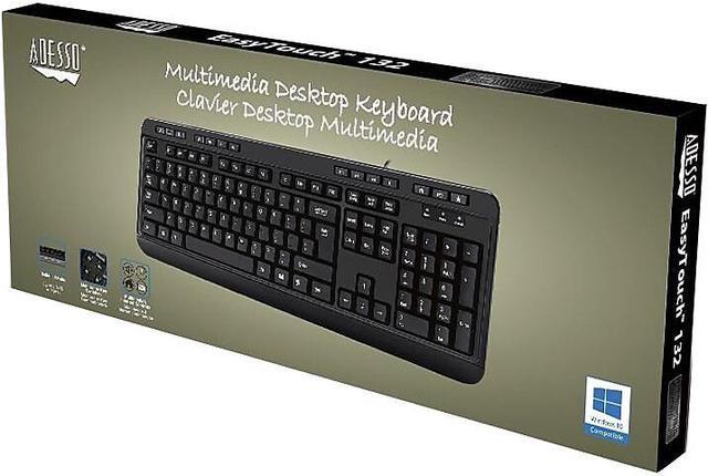 Alt view image 11 of 14 - ADESSO AKB-132HB ADESSO DESKTOP MULTIMEDIA USB KEYBOARD WITH BUILTIN 3 PORTS USB HUB CONVENIENT