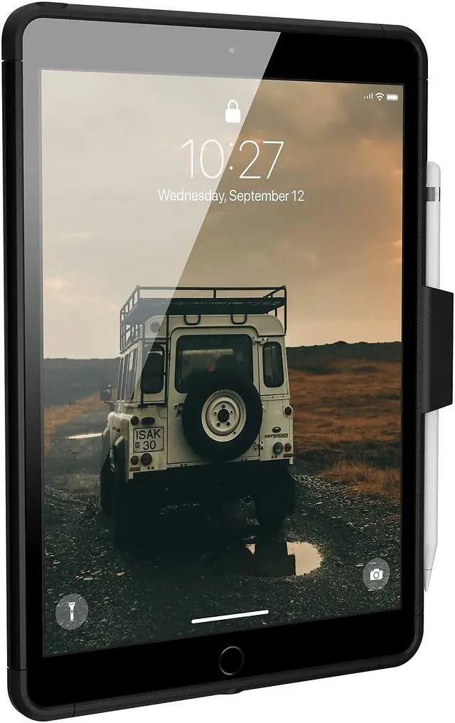 Alt view image 14 of 20 - UAG iPad 10.2-inch (9th Gen, 2021),(8th Gen, 2020) & (7th Gen, 2019) Case, Scout Feather-Light Rugged Military Drop Tested Protective Cover with Apple Pencil Holder, Black