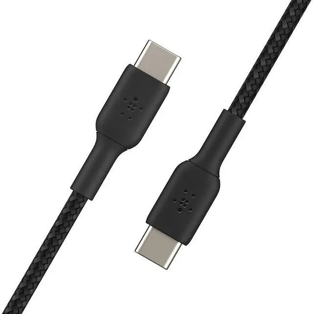 Alt view image 9 of 20 - Belkin CAB004bt1MBK 3.3 ft. Black Boost Charge Braided USB-C to USB-C Cable