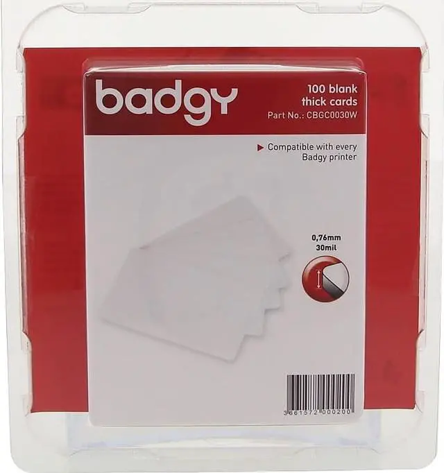 Alt view image 6 of 8 - BADGY CBGC0030W Blank ID Cards,30 mil