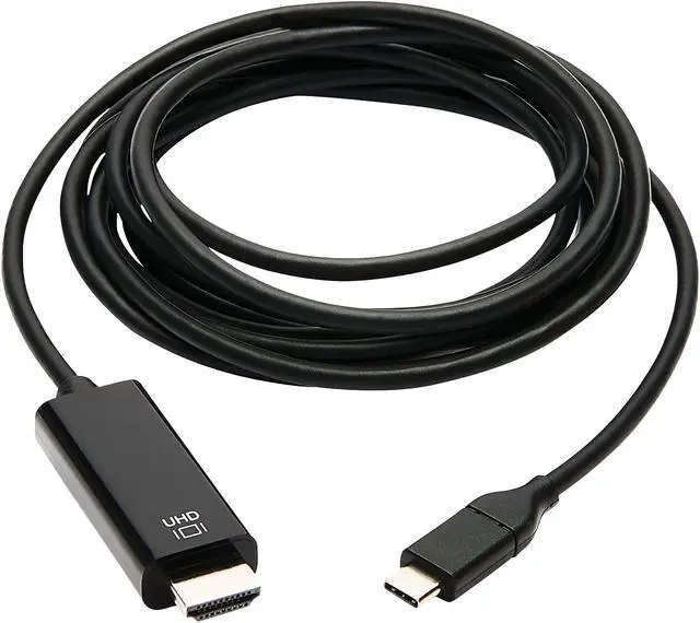 Alt view image 2 of 8 - Tripp Lite USB C to HDMI Adapter Cable USB 3.1 Gen 1 4K M/M USB-C Black 9ft