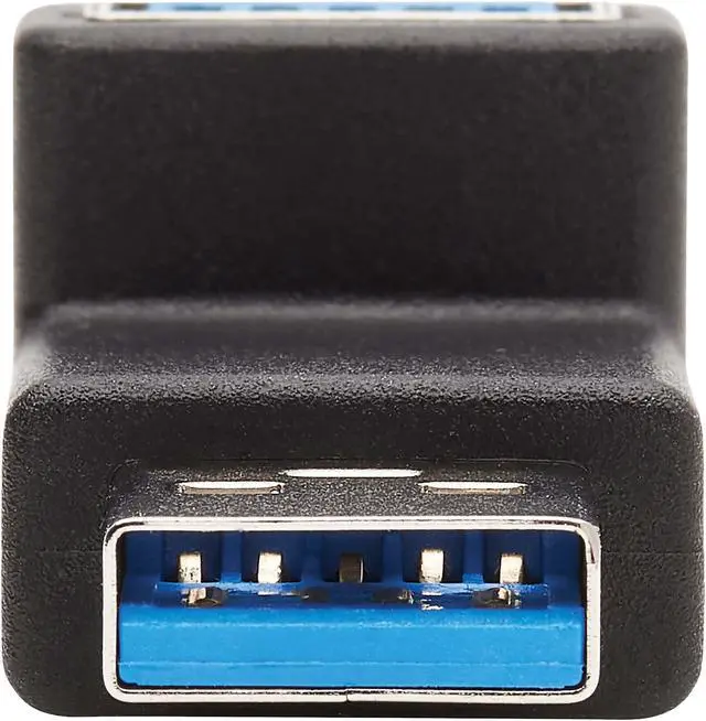 Alt view image 4 of 7 - TRIPP LITE U324-000-UP USB 3.0 SUPERSPEED ADAPTER - USB-A TO USB-A, M/F, UP ANGLE, BLACK