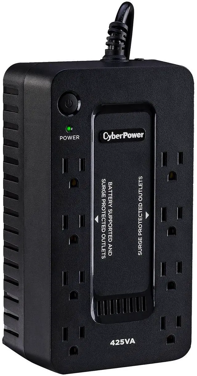 Alt view image 13 of 20 - CyberPower ST425 Standby UPS Systems - 425VA/260W, 120 VAC, NEMA 5-15P, Compact, 8 Outlets