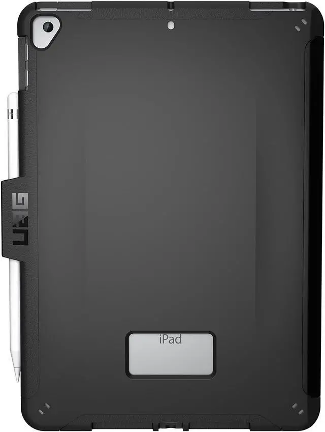 Alt view image 12 of 20 - UAG iPad 10.2-inch (9th Gen, 2021),(8th Gen, 2020) & (7th Gen, 2019) Case, Scout Feather-Light Rugged Military Drop Tested Protective Cover with Apple Pencil Holder, Black