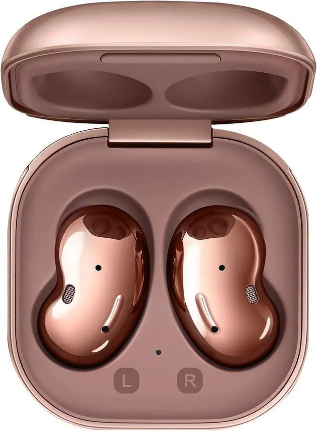 Alt view image 5 of 20 - samsung galaxy buds live, true wireless earbuds w/active noise cancelling (wireless charging case included), mystic bronze (us