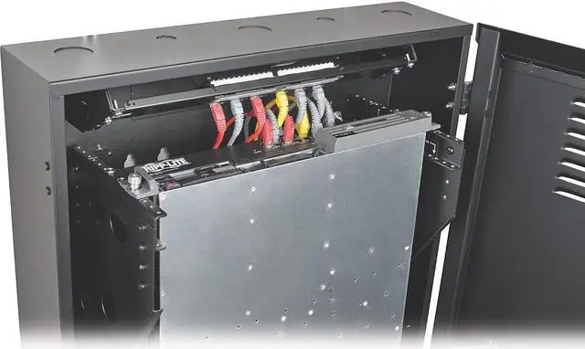 Alt view image 7 of 10 - Tripp Lite SRWF4U36 4U Wall Mount Low Profile Rack Enclosure Cabinet 36" Deep