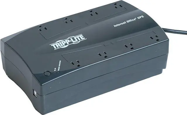 Alt view image 6 of 18 - tripp lite 750va ups desktop battery back up, 12 outlet, 450w 120v standby, ultracompact, usb, 3 year warranty & $100,000 insurance internet750u