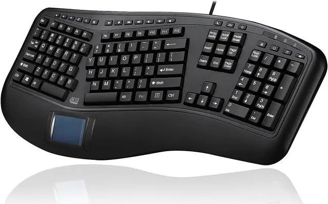 Alt view image 13 of 20 - ERGONOMIC TOUCHPAD KEYBOARD USB