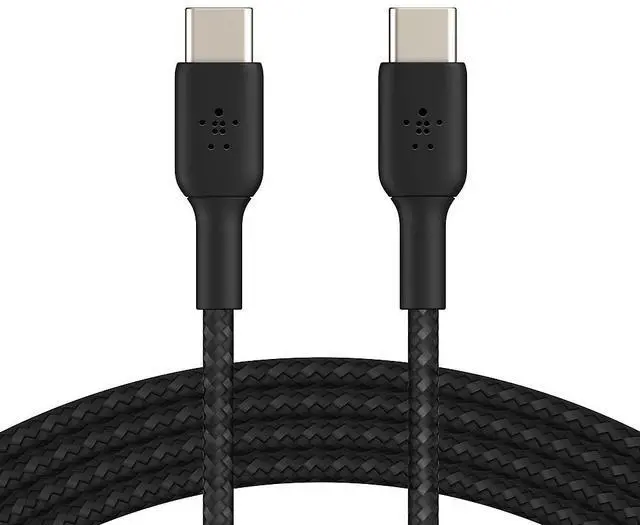 Alt view image 8 of 20 - Belkin CAB004bt1MBK 3.3 ft. Black Boost Charge Braided USB-C to USB-C Cable