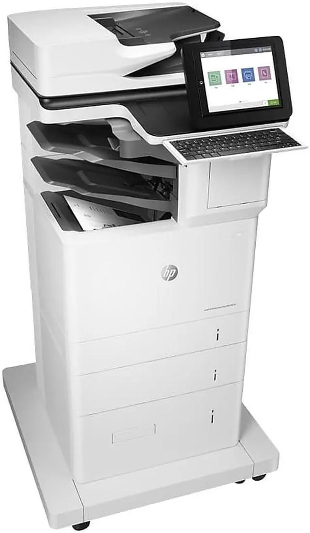 Alt view image 3 of 11 - HP USB, Wireless, Network Ready BK & WE Laser All-in-One Printer 7PT01A#BGJ