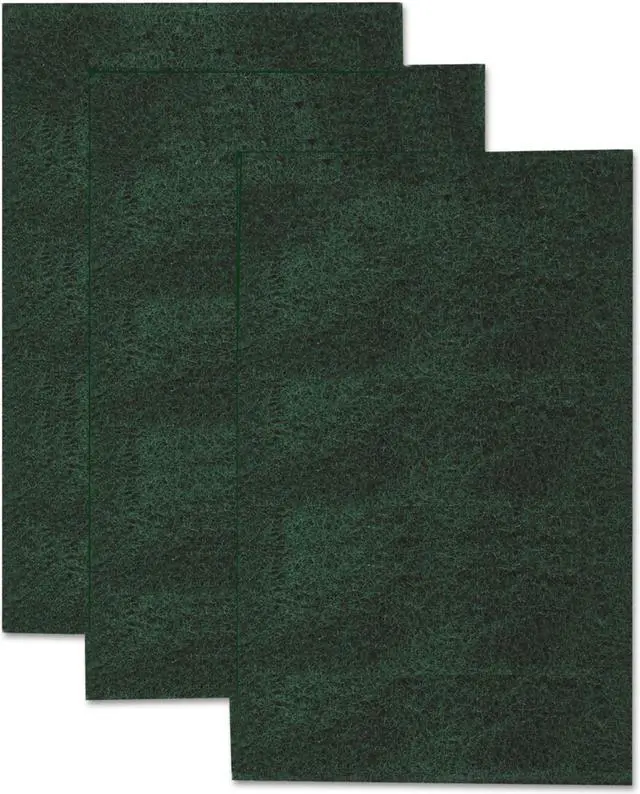 Alt view image 8 of 9 - Scotch-Brite Heavy-Duty Scour Pad 3.8w x 6"L Green 3/Pack 22310