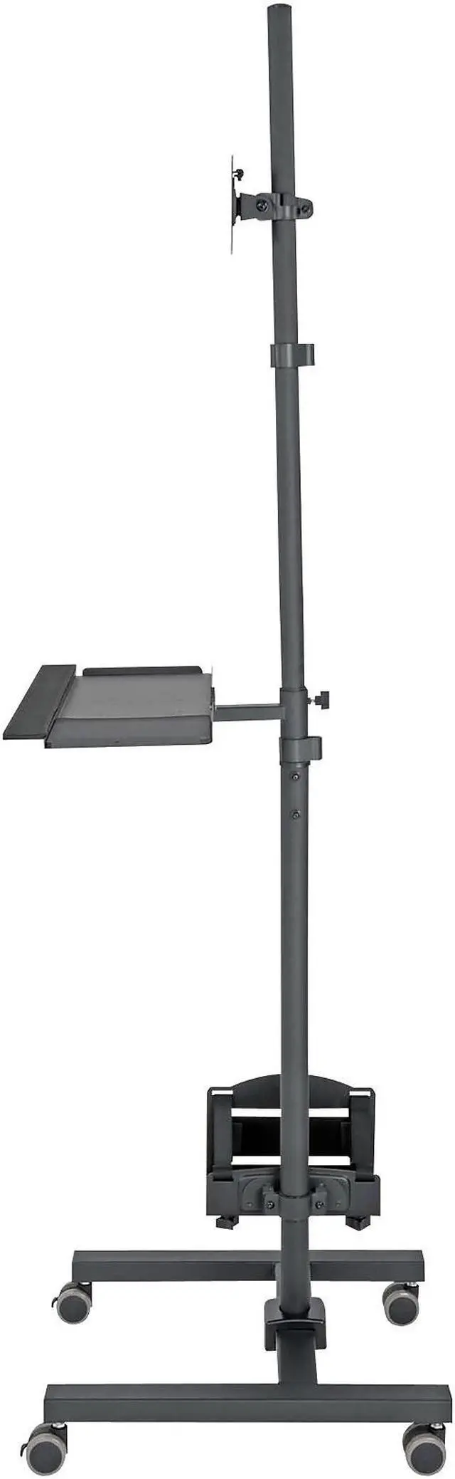 Alt view image 18 of 20 - Tripp Lite Mobile Workstation TV Floor Stand Cart Height-Adjustable 17-32in