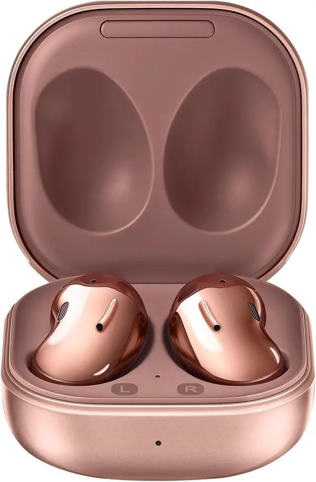 Alt view image 4 of 20 - samsung galaxy buds live, true wireless earbuds w/active noise cancelling (wireless charging case included), mystic bronze (us