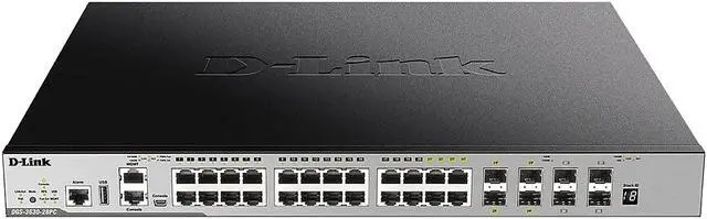 Alt view image 3 of 12 - D-LINK BUSINESS PRODUCTS SOLUTIONS DGS-3630-28PC/SI 24PORT MANAGED L3 POE SWITCH