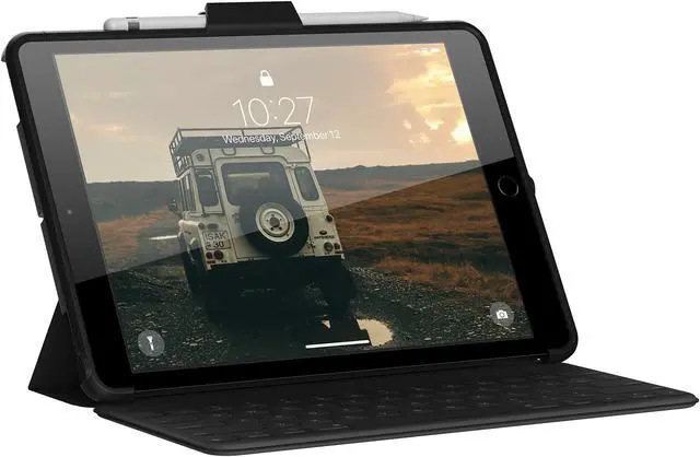 Alt view image 16 of 20 - UAG iPad 10.2-inch (9th Gen, 2021),(8th Gen, 2020) & (7th Gen, 2019) Case, Scout Feather-Light Rugged Military Drop Tested Protective Cover with Apple Pencil Holder, Black