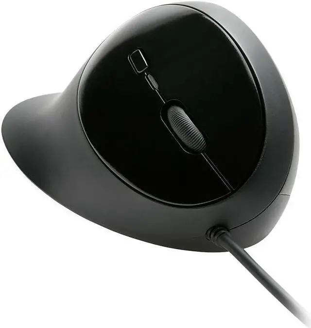 Alt view image 10 of 19 - Kensington Pro Fit K75403WW Black 5 Buttons 1 x Wheel USB Wired Ergo Mouse