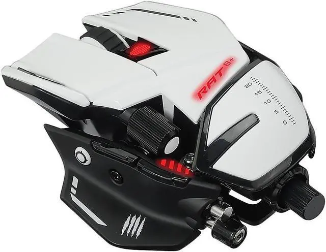 Alt view image 9 of 16 - MAD CATZ R.A.T. 8+ Optical Gaming Mouse - White (MR05DCAMWH00)