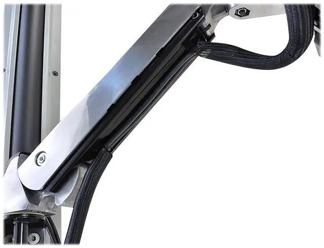 Alt view image 5 of 9 - ERGOTRON 45-273-026 StyleView Sit-Stand Combo System with Small CPU Holder (Polished Aluminum)