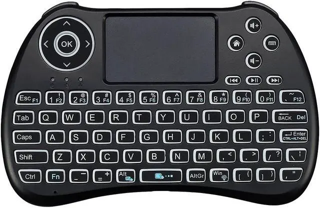Alt view image 18 of 20 - Adesso SlimTouch 4040 - Wireless Illuminated Keyboard with Built-in Touchpad