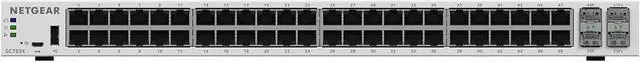 Alt view image 7 of 8 - NETGEAR 52-Port Gigabit Ethernet Insight Managed Smart Cloud Switch (GC752X) - with 2 x 1G SFP and 2 x 10G SFP+, Desktop/Rackmount