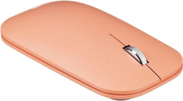 Alt view image 2 of 12 - Microsoft Mobile Mouse - Peach. Comfortable Right/Left Hand Use with Metal Scroll Wheel, Wireless, Bluetooth for PC/Laptop/Desktop, works with Mac/Windows 8/10/11 Computers