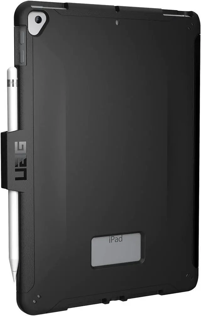 Alt view image 11 of 20 - UAG iPad 10.2-inch (9th Gen, 2021),(8th Gen, 2020) & (7th Gen, 2019) Case, Scout Feather-Light Rugged Military Drop Tested Protective Cover with Apple Pencil Holder, Black