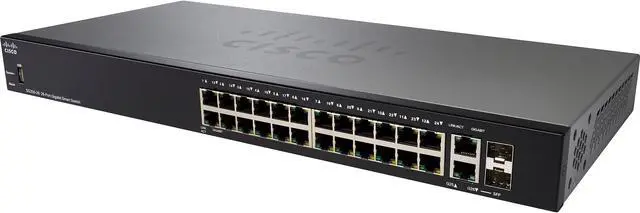 Alt view image 14 of 14 - Cisco Sg250-26Hp 26-Port Gigabit Poe Smart Switch