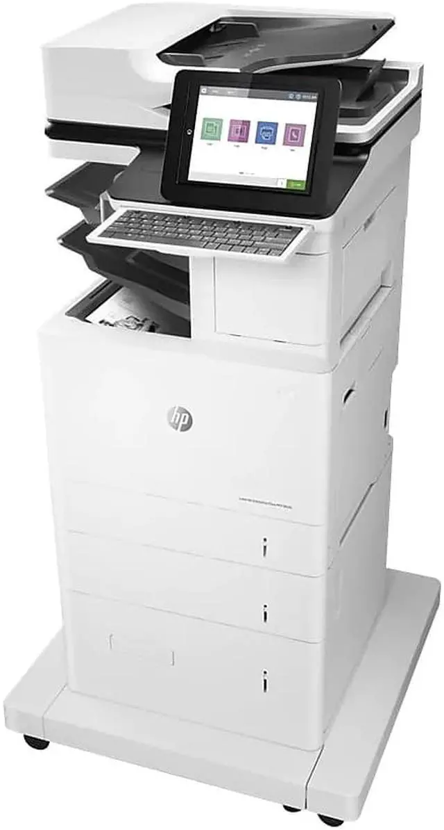 Alt view image 4 of 11 - HP USB, Wireless, Network Ready BK & WE Laser All-in-One Printer 7PT01A#BGJ