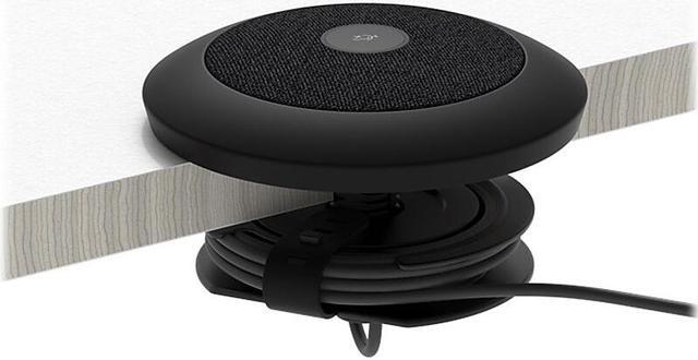 Alt view image 9 of 20 - Logitech 952-000002 Black Table mount for Rally Mic Pod